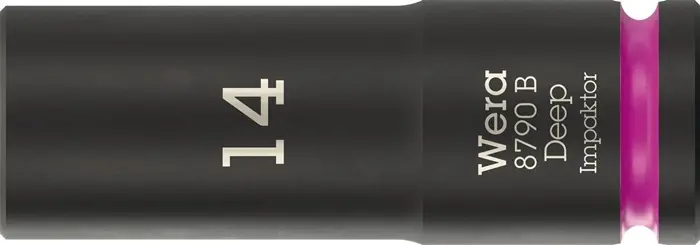 Produktfoto 1 von Steckschlüsseleinsatz 8790 B Impaktor Deep 3/8 Zoll 14mm L.63mm WERA