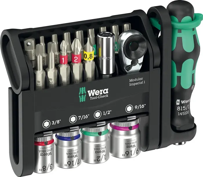 Produktfoto 1 von Bitsortiment Tool-Check Modular Imperial 1 21-tlg.WERA