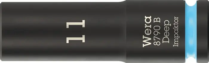 Produktfoto 1 von Steckschlüsseleinsatz 8790 B Impaktor Deep 3/8 Zoll 11mm L.63mm WERA