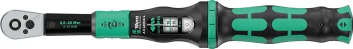 Produktfoto 1 von Drehmomentschlüssel Click-Torque Lock A 5 R/L 1/4 Zoll 2,5-25 Nm WERA