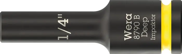 Produktfoto 1 von Steckschlüsseleinsatz 8790 B Impaktor Deep 3/8 Zoll 1/4 Zoll L.63mm WERA