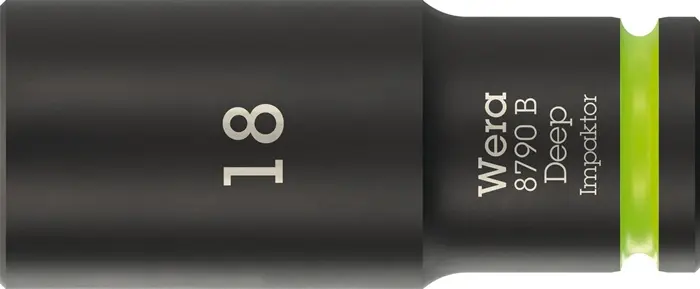 Produktfoto 1 von Steckschlüsseleinsatz 8790 B Impaktor Deep 3/8 Zoll 18mm L.63mm WERA