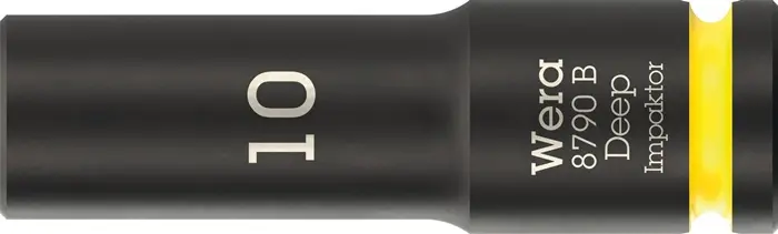 Produktfoto 1 von Steckschlüsseleinsatz 8790 B Impaktor Deep 3/8 Zoll 10mm L.63mm WERA