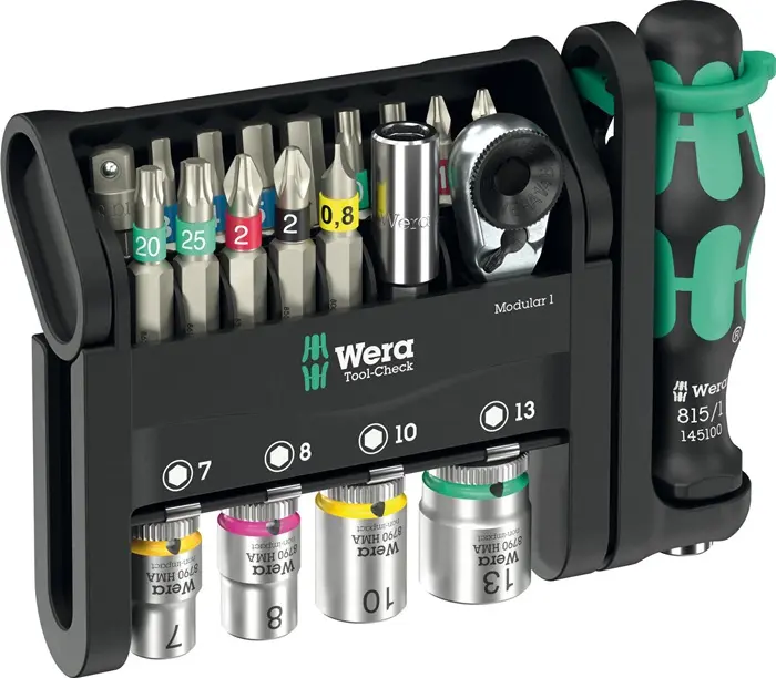 Produktfoto 1 von Bitsortiment Tool-Check Modular 1 21-tlg.WERA