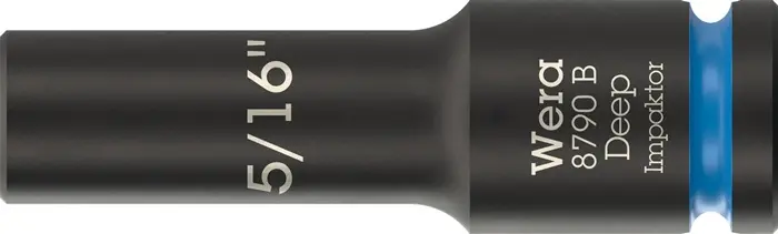 Produktfoto 1 von Steckschlüsseleinsatz 8790 B Impaktor Deep 3/8 Zoll 5/16 Zoll L.63mm WERA