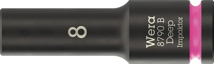 Produktfoto 1 von Steckschlüsseleinsatz 8790 B Impaktor Deep 3/8 Zoll 8mm L.63mm WERA