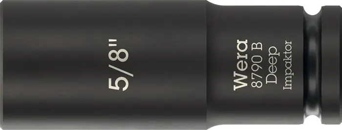 Produktfoto 1 von Steckschlüsseleinsatz 8790 B Impaktor Deep 3/8 Zoll 5/8 Zoll L.63mm WERA