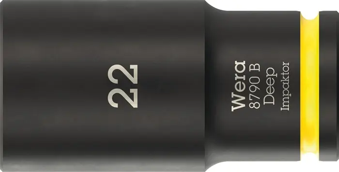 Produktfoto 1 von Steckschlüsseleinsatz 8790 B Impaktor Deep 3/8 Zoll 22mm L.63mm WERA
