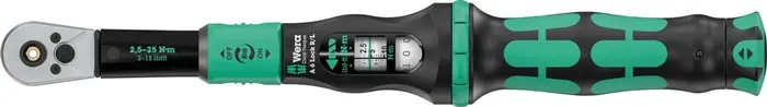 Produktfoto 1 von Drehmomentschlüssel Click-Torque Lock A 6 R/L 1/4 Zoll 2,5-25 Nm WERA