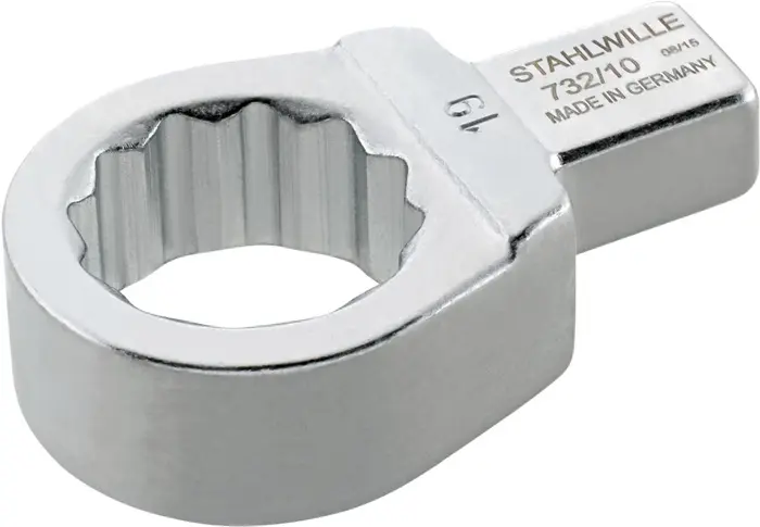 Produktfoto 1 von Ringeinsteckwerkzeug 732/10 15 SW 15mm 9x12mm CR-A-STA STAHLWILLE