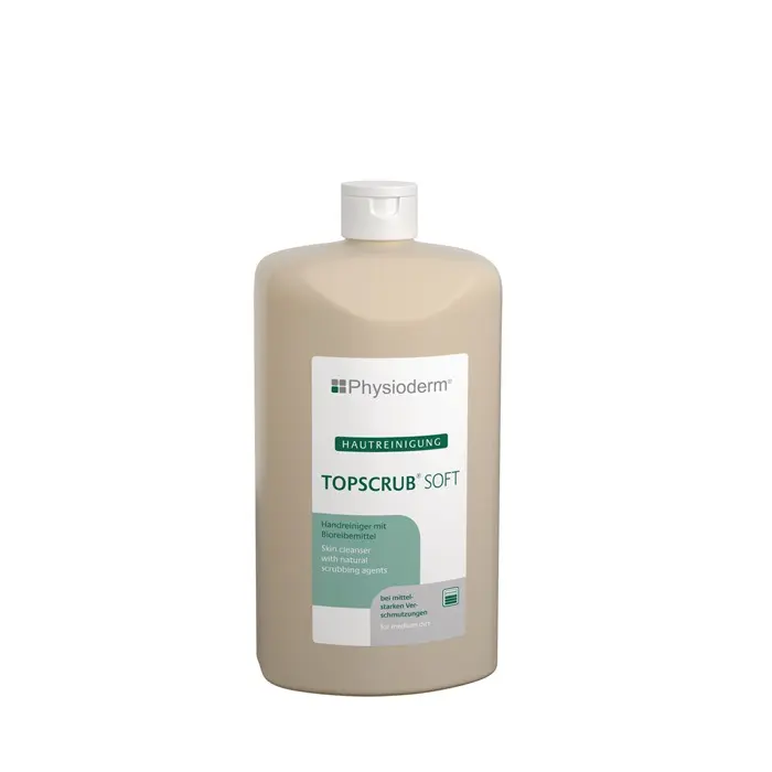 Produktfoto 1 von Handreiniger TOPSCRUB® SOFT 500ml mikroplastikfrei 500ml Hartflasche PHYSIODERM