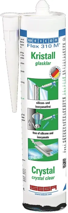 Produktfoto 1 von Kleb- u.Dichtstoff Flex 310 M® Kristall glasklar 310ml Kartusche WEICON