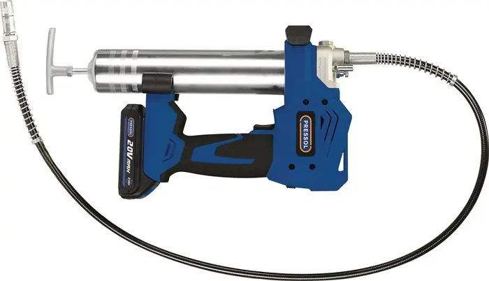Akkufettpresse PROFESSIONAL 20 V/2,0 Ah f.400g Fettkart. DIN 1284 od.loses Fett