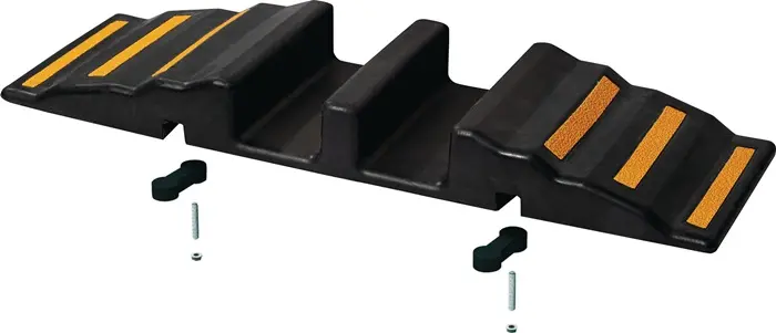 Produktfoto 1 von Gummi-Schlauchbrücke L850xB300xH85mm 6 Reflektorstreifen