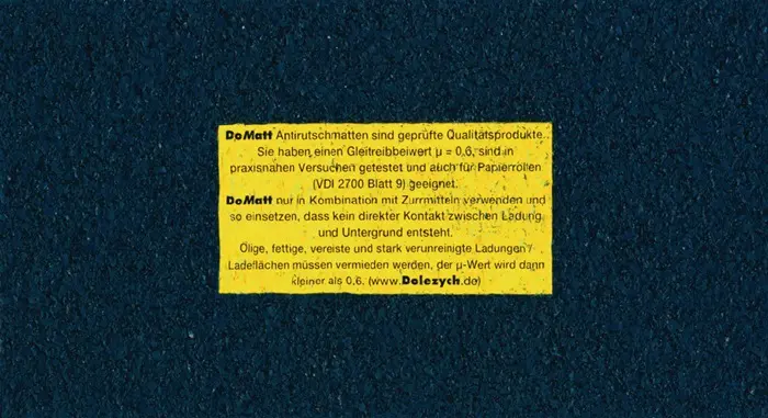 Produktfoto 1 von Antirutschmatte L500cm B25cm D8mm a.Granulat 1 Rl.DOLEZYCH