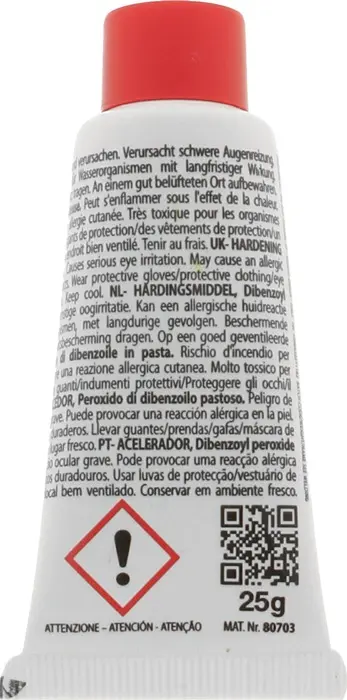 Produktfoto 1 von Härter f.presto 2K-Spachtelmassen rot 25g Tube PRESTO