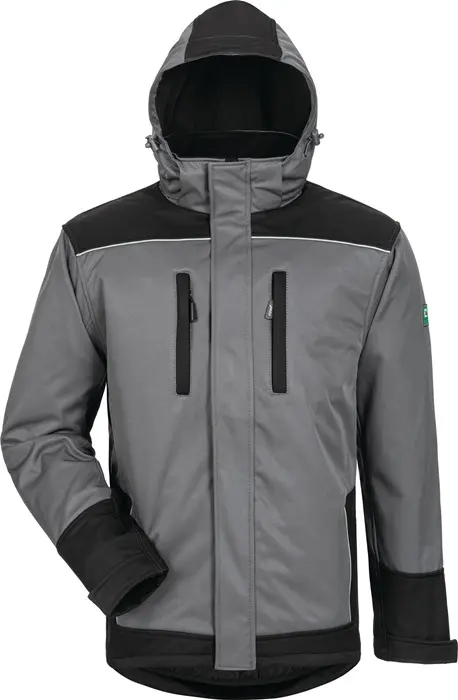 Produktfoto 1 von Wintersoftshelljacke Ajax Gr.XL grau/schwarz ELYSEE