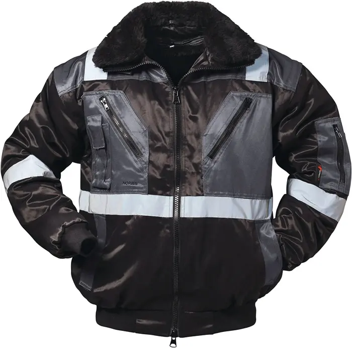 Produktfoto 1 von Kombipilotenjacke 4 in 1 Kirkenes Gr.XL schwarz/grau NORWAY