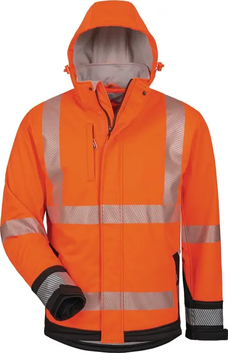 Produktfoto 1 von Warnschutz-Softshelljacke Lukas Gr.XL orange/schwarz ELYSEE