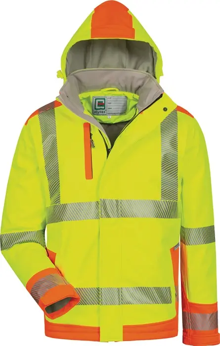 Produktfoto 1 von Warnschutzsoftshelljacke Rickmer Gr.XXL gelb/orange ELYSEE