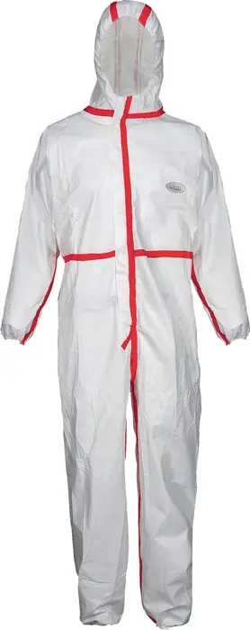 Produktfoto 1 von Schutzoverall CoverStar Plus® Gr.L weiß/rot PSA III COVERSTAR