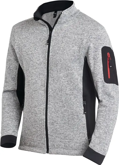 Produktfoto 1 von Strick-Fleecejacke CHRISTOPH Gr.M grau/schwarz FHB