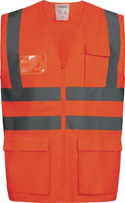 Produktfoto 1 von Warnweste EWALD Gr.XL orange EN ISO 20471 Kl.EN ISO 13688 SAFESTYLE
