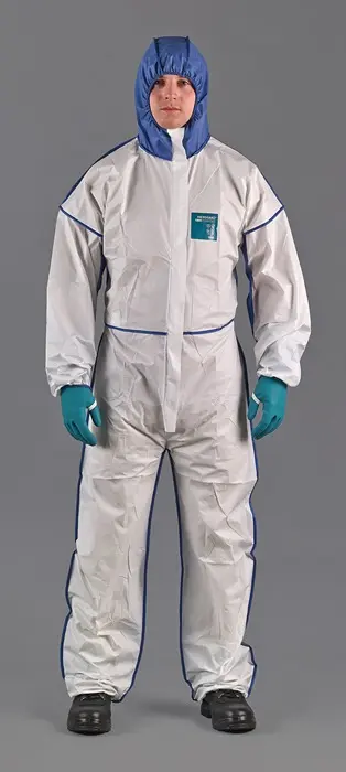 Schutzoverall AlphaTec® 1800 Comfort Gr.XXL weiß/blau PSA III ANSELL