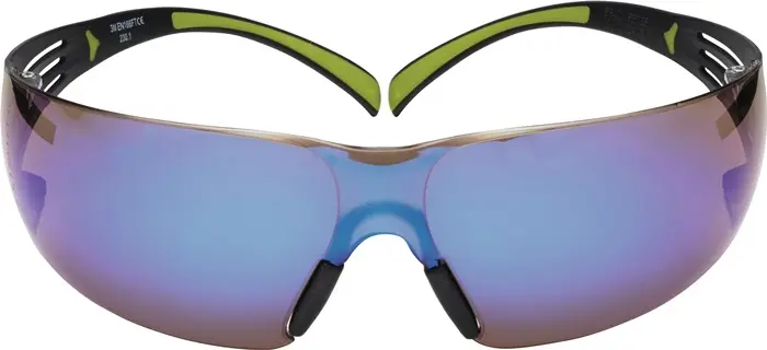 Produktfoto 1 von Schutzbrille SecureFit-SF400 EN 166,170 172 Bügel schwarz grün,Scheiben blau PC
