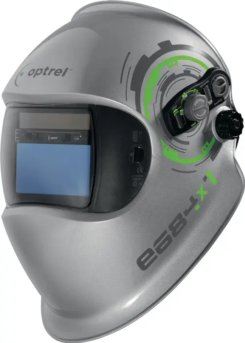 Produktfoto 1 von Schweißerschutzhelm Optrel e684 silber 90x110mm DIN 5-13 Krt.OPTREL