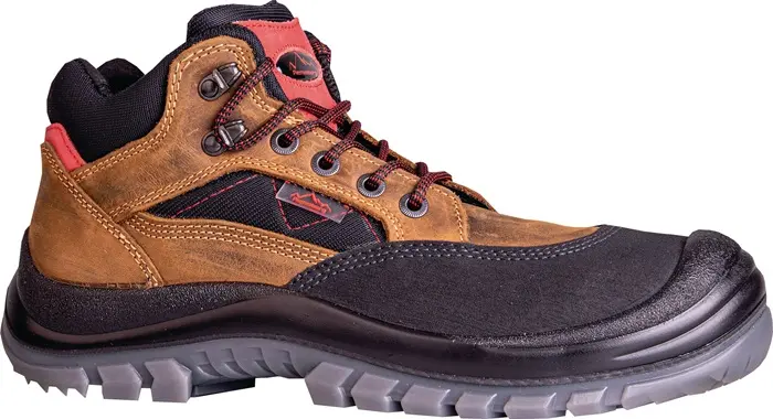 Produktfoto 1 von Sicherheitsstiefel Sherpa Gr.41 braun/rot S3 EN20345 Leder REMISBERG