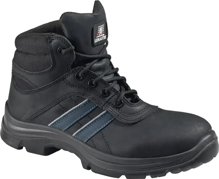 Produktfoto 1 von Sicherheitsstiefel Andy High Gr.44 schwarz/blau S3 SRC EN20345 Leder LEMAITRE