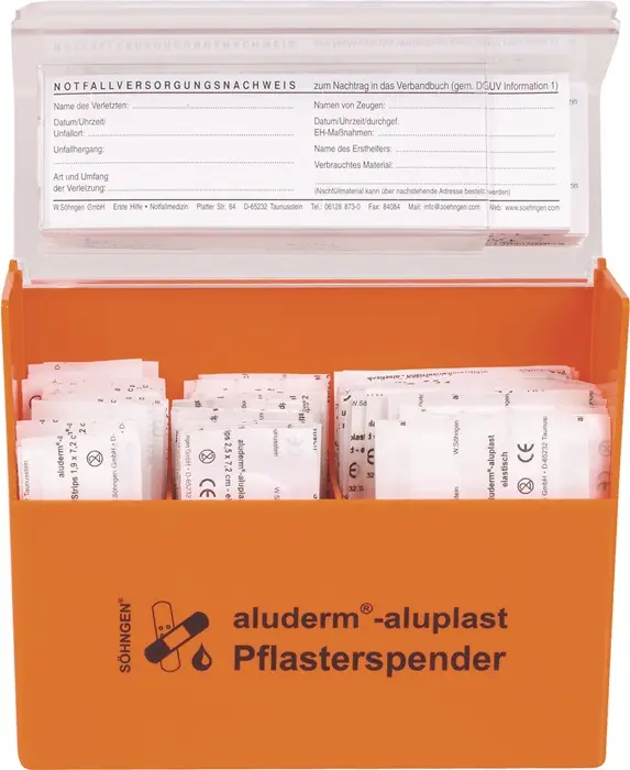 Produktfoto 1 von Pflasterspender aluderm-aluplast B160xH122xT57ca.mm SÖHNGEN