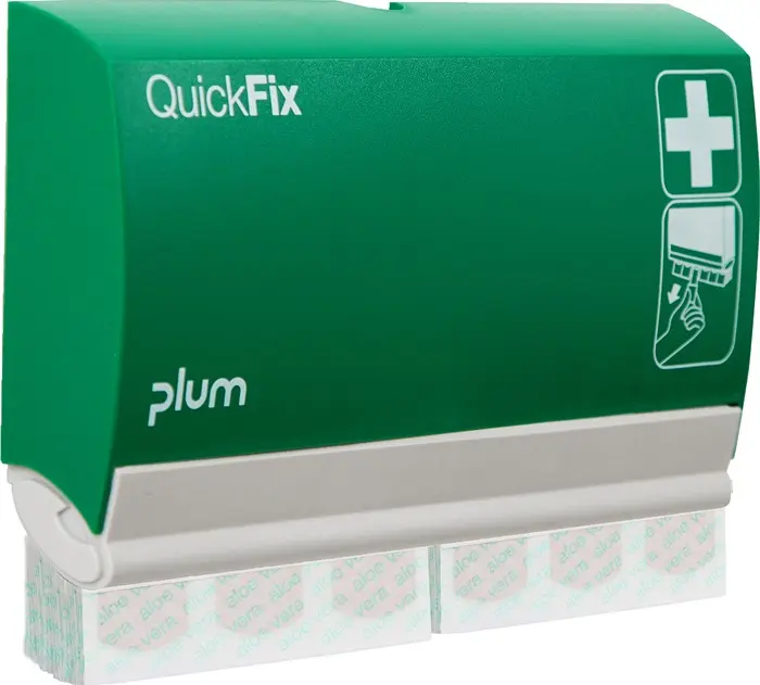 Produktfoto 1 von Pflasterspender QuickFix 3 B232,5xH133,5xT33ca.mm grün PLUM