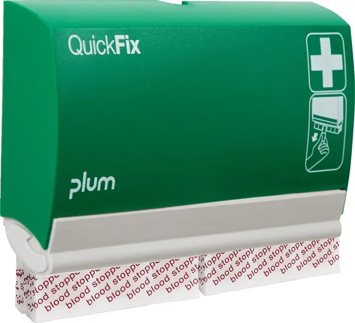 Produktfoto 1 von Pflasterspender QuickFix Blood stopper B230xH135xT32ca.mm grün PLUM