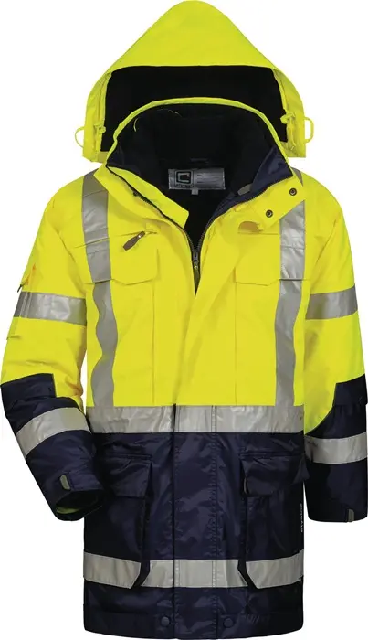 Produktfoto 1 von Warnschutzparka Jekyll Gr.XL gelb/marine ELYSEE