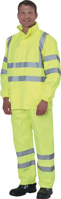 Produktfoto 1 von Warnschutz-Regenjacke Gr.M gelb PREVENT