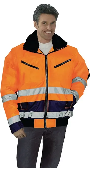 Produktfoto 1 von Warnschutz-Pilotenjacke Gr.M orange/marine PREVENT