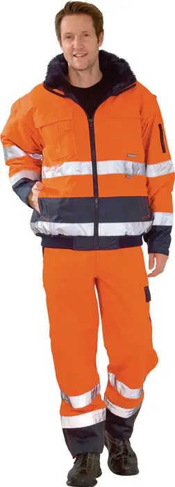 Produktfoto 1 von Warnschutz-Comfortjacke Gr.XL orange/marine PLANAM