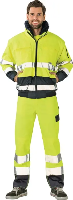 Produktfoto 1 von Warnschutz-Comfortjacke Gr.M gelb/marine PLANAM