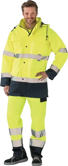 Warnschutzparka Gr.L gelb/marine PLANAM