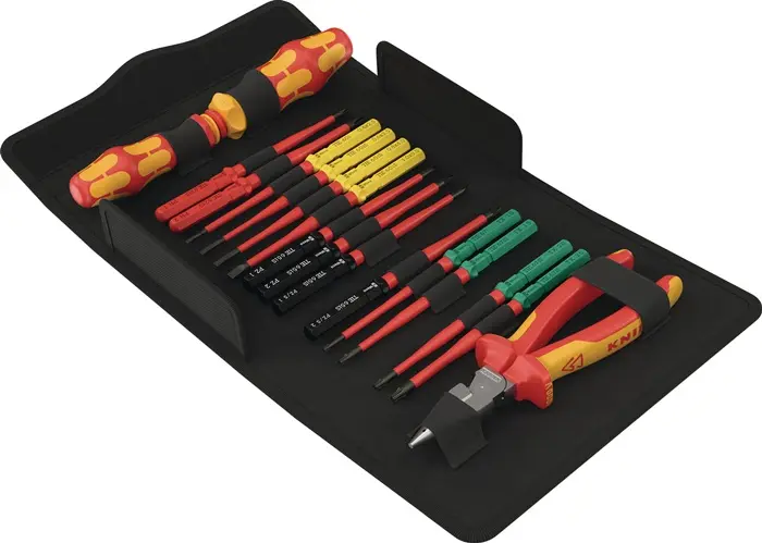 Produktfoto 1 von Schraubendrehersatz VDE 17 ext.slim 2 Tool Finder 17-tlg.m.Ratschenfunktion VDE