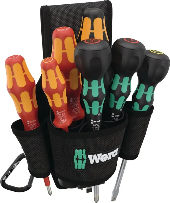 Produktfoto 1 von Schraubendrehersatz 9621 Belt Pouch Set 2 8-tlg.Schlitz/PH VDE WERA