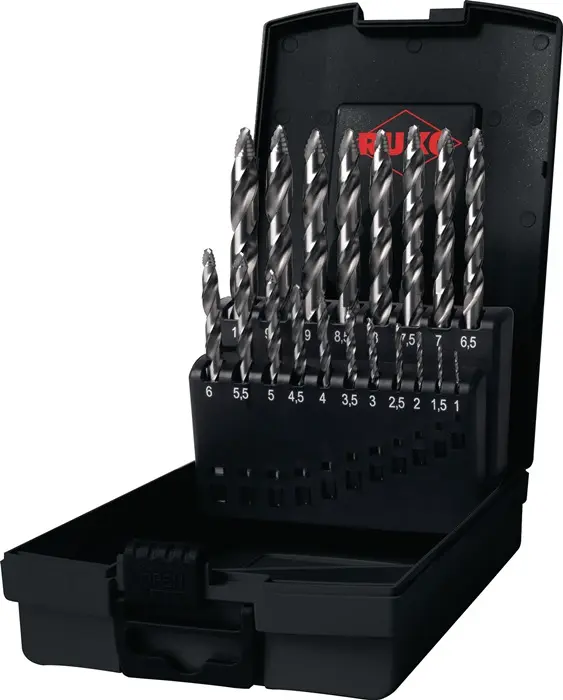 Produktfoto 1 von Spiralbohrersatz DIN 338 ULTIMATECUT FS D.1-10x0,5mm HSS blank/brüniert