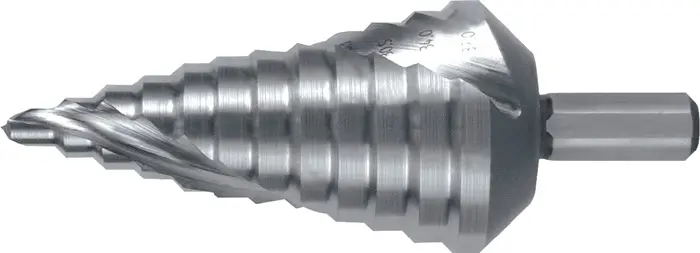 Produktfoto 1 von Stufenbohrer Bohrber.6-37mm HSS Spiralnut Z.2 Stufen 12 RUKO