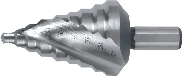 Produktfoto 1 von Stufenbohrer Bohrber.6-32mm HSS Spiralnut Z.2 Stufen 9 RUKO