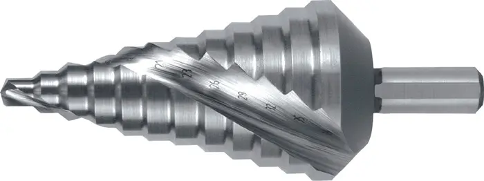 Produktfoto 1 von Stufenbohrer Bohrber.6-38mm HSS Spiralnut Z.2 Stufen 12 RUKO