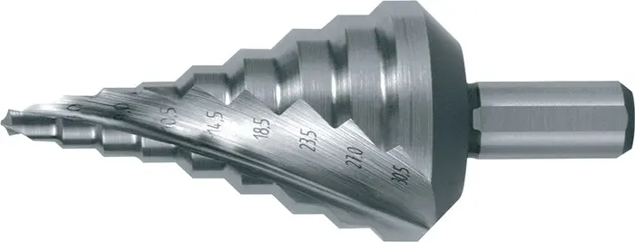 Produktfoto 1 von Stufenbohrer Bohrber.5,3-30,5mm HSS Spiralnut Z.2 Stufen 9 RUKO