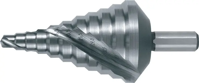 Produktfoto 1 von Stufenbohrer Bohrber.6,5-40,5mm HSS Spiralnut Z.2 Stufen 11 RUKO