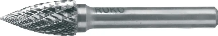 Frässtift SPG D.8mm Kopf-L.18mm Schaft-D.6mm HM Blank Verz.KVZ 4 RUKO